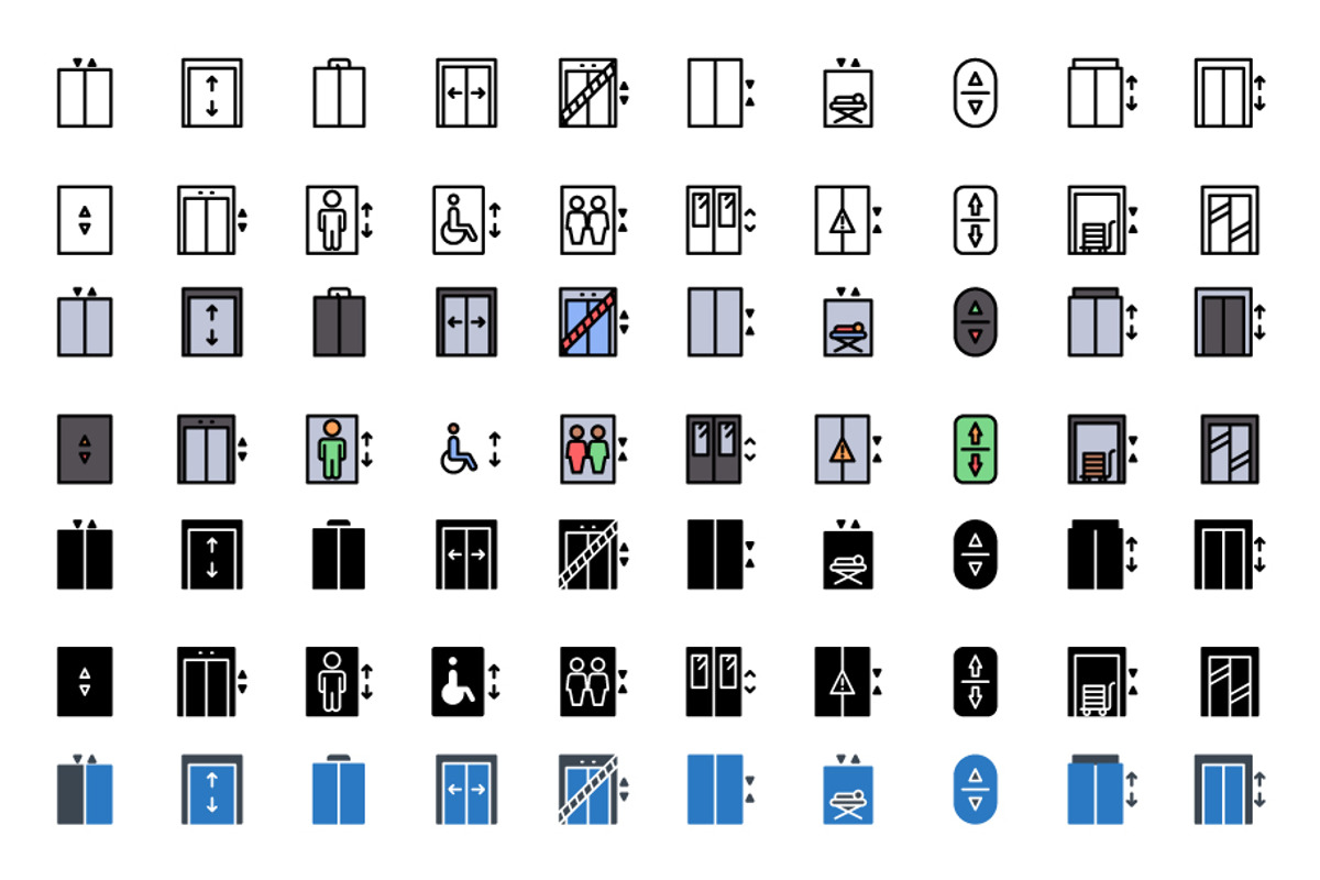 Pixel Prefect icons bundle, an Outline Icon by Vector Stall