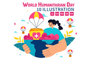 10 World Humanitarian Day Vector, a Person Illustration by denayunebgt (Thumbnail 1 of 4)