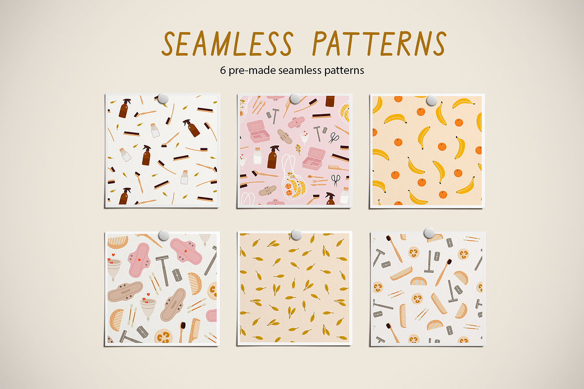 Zero Waste. Eco-friendly products., an Illustration by Sweet Corner (Photo 4 of 11)