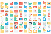 Files and Folder Icon Pack., an Icon by Vector Portal (Thumbnail 2 of 6)