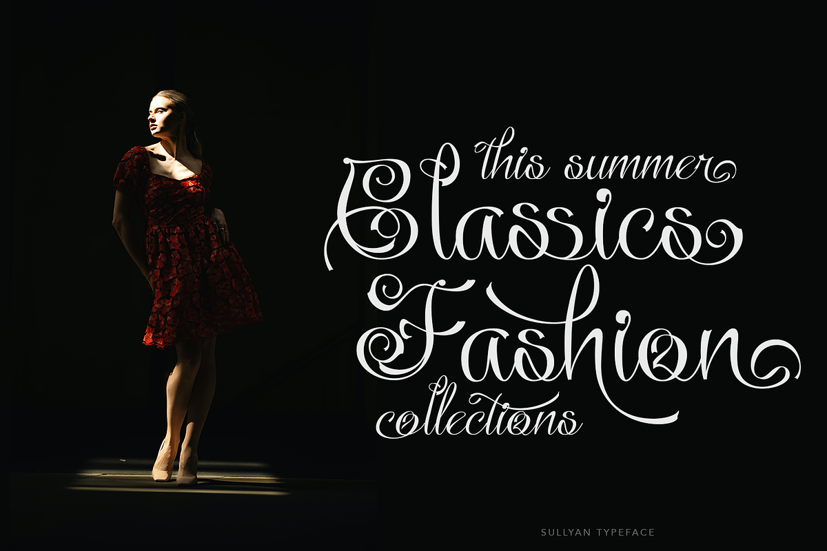 Sullyan Modern Calligraphy, a Blackletter Font by TypeClassHeroes (Photo 3 of 12)