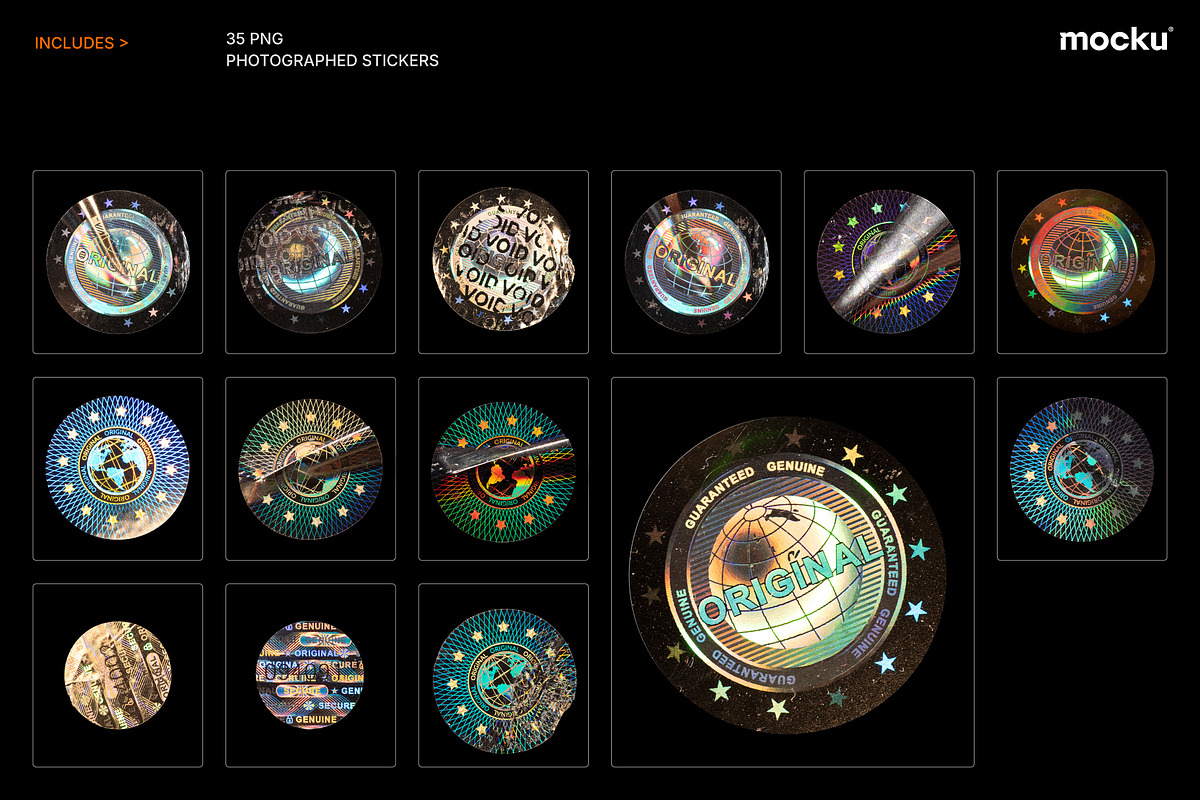 Genuine Holographic Stickers, an Object Graphic by Mocku (Photo 3 of 5)