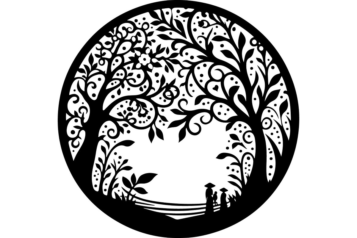 Fantasy Nature Laser Cut Set, an Object Graphic by jahid234 (Photo 6 of 13)