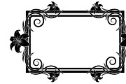 Elegant Floral Frame Silhouette Set, an Illustration by musafir_fashion (Thumbnail 2 of 3)