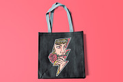 a beautiful woman is biting a rose, a Person Illustration by gunaonedesign (Thumbnail 4 of 4)