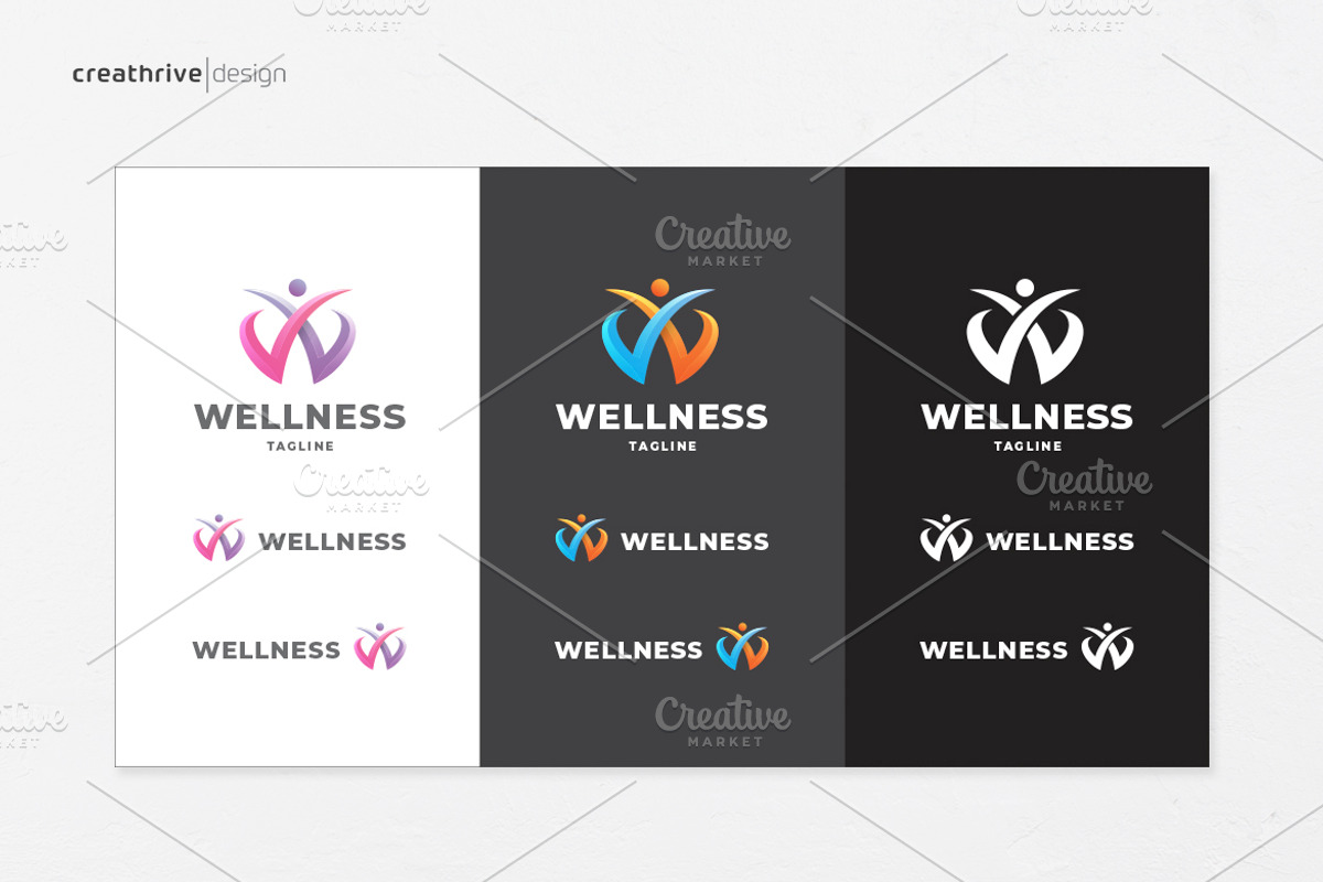 Wellness Logo, a Branding & Logo Template by Creathrive Design (Photo 2 of 2)