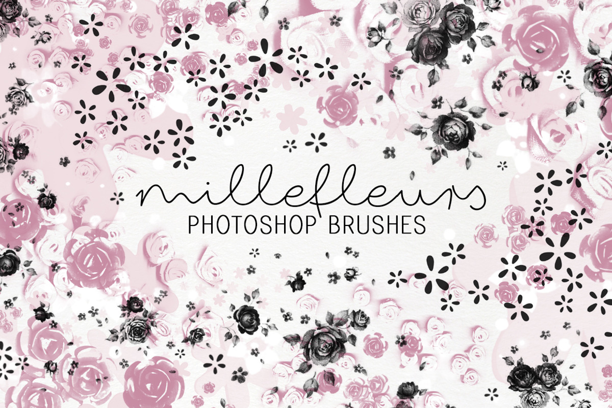 Millefleurs Garden photoshop brushes, a Brush Add-On by Studio-Charlie (Photo 1 of 2)