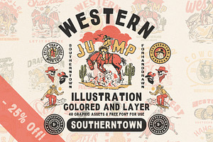 40 Illustrations & Fonts use