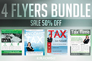 Tax Service Flyers Bundle, a Flyer Template by Krukowski Graphics (Thumbnail 1 of 3)