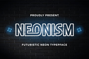 Neonism – Futuristic Neon Typeface, a Font by Flawless And Co (Thumbnail 1 of 10)
