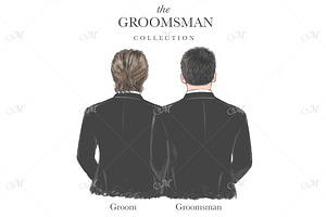 Groom & Groomsmen Art Bundle