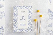 Vintage Seamless Patterns Toile Blue, a Pattern Graphic by ON_lineart_store (Thumbnail 4 of 10)