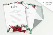 Wedding collection - Red & white, an Invitation Template by Alewiena (Thumbnail 5 of 9)