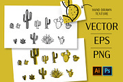 12 Cactus Illustrations, an Illustration by Wildflower June (Thumbnail 2 of 2)