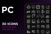 Computer & hardware icon pack, an Outline Icon by TiveCreate (Thumbnail 1 of 4)