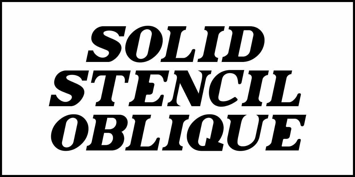 Solid Stencil JNL, a Font by Jeff Levine Fonts (Photo 4 of 5)