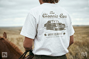 White T-shirt mockup western style, a Shirt Mockup by The Blue Bird (Thumbnail 2 of 8)