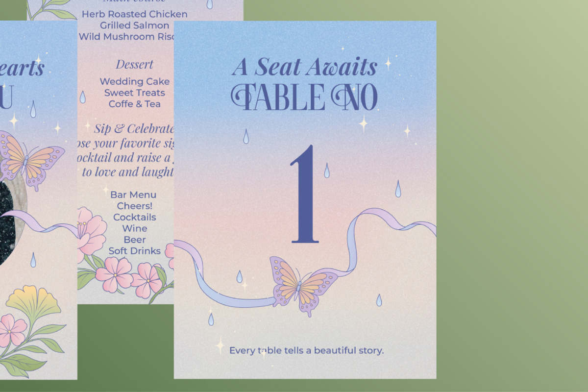 Whimsical Wedding Package - 7, an Invitation Template by Squirrel92 (Photo 5 of 7)
