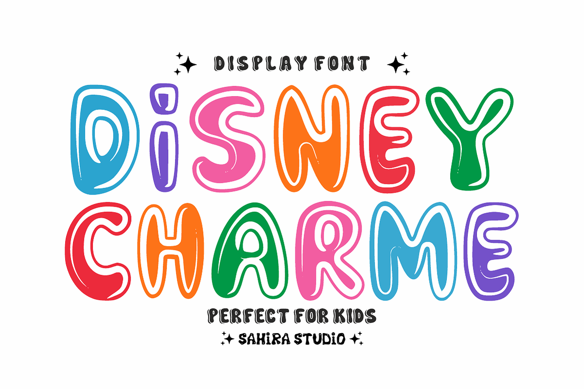 Bounce Bangke - Fun Bouncy Kids Font, a Handwritten Font by Sahira Studio (Photo 2 of 4)