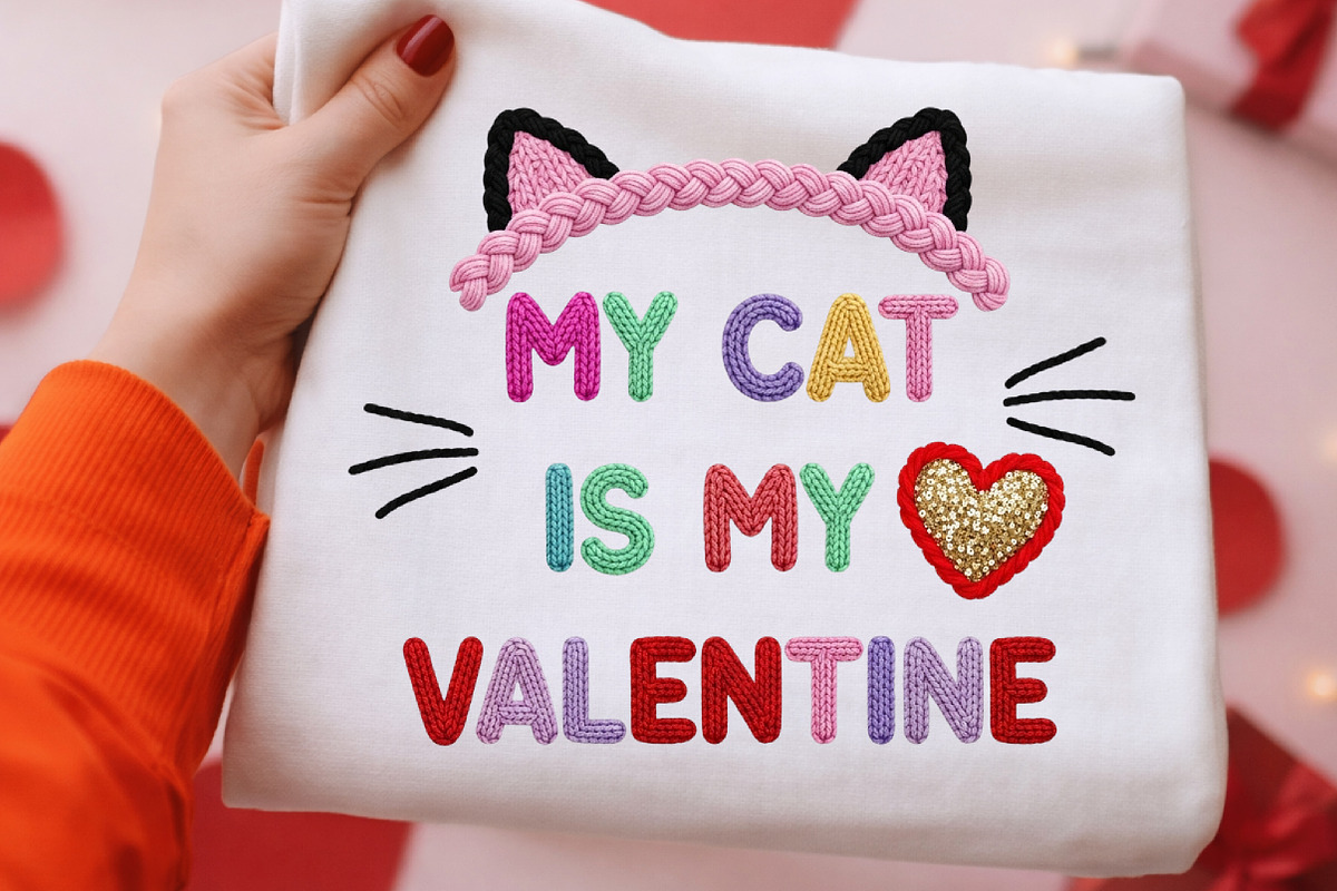 My Cat Is My Valentine PNG, an Illustration by DreamArtGraphic (Photo 1 of 4)