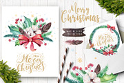 Christmas floral collection, an Animal Illustration by Peace ART (Thumbnail 1 of 6)