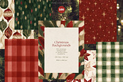100 Christmas Backgrounds, a Background Graphic by PeDe Designs (Thumbnail 6 of 18)