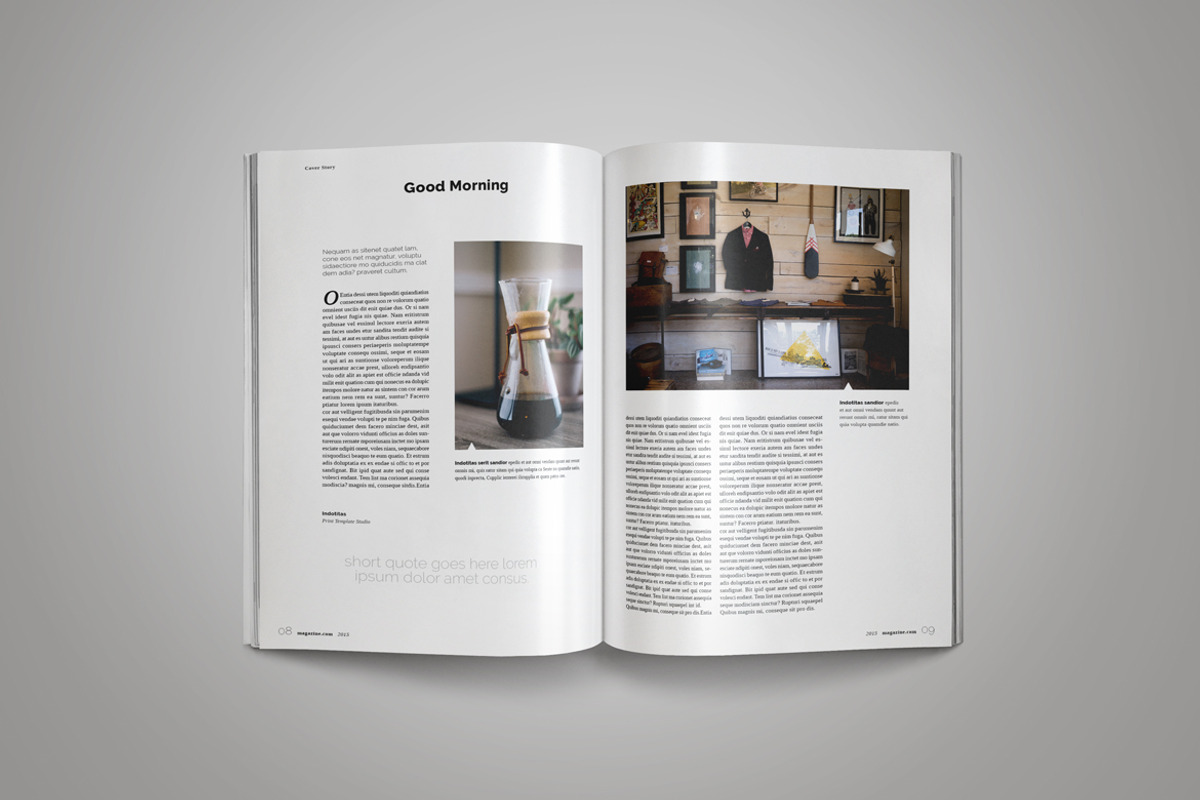 InDesign Magazine Template, a Magazine Template by Indotitas (Photo 5 of 10)
