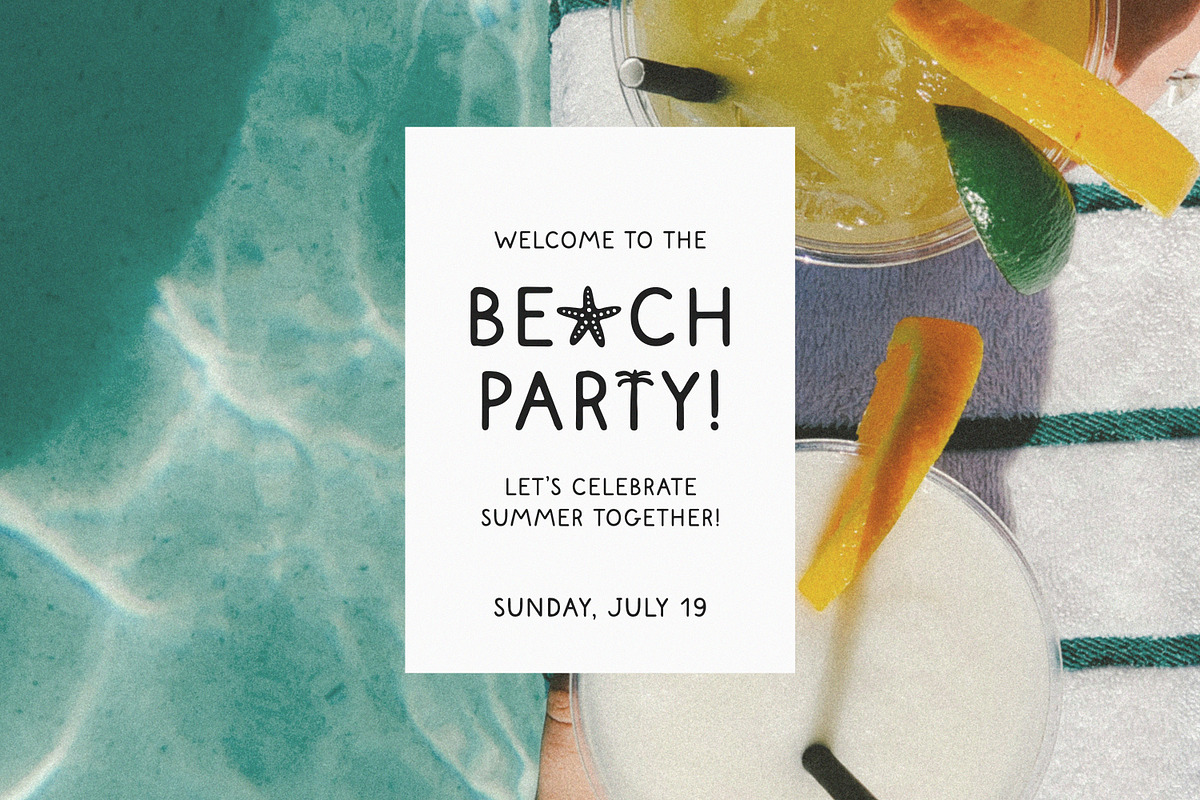 Coastal Paradise - Cute Summer Font, a Handwritten Font by simpleblues (Photo 6 of 12)