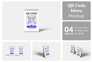 QR Code Menu Mockup