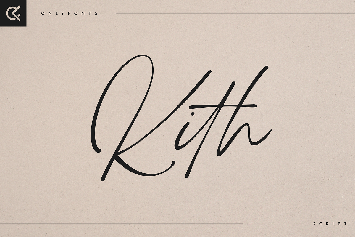 Kith - handmade script, a Script Font by Only Fonts (Photo 1 of 10)