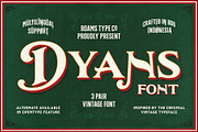 Dyans Font Family, a Font by Roams Type (Thumbnail 1 of 8)