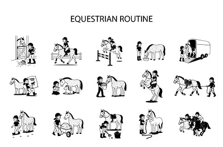 Equestrian routine