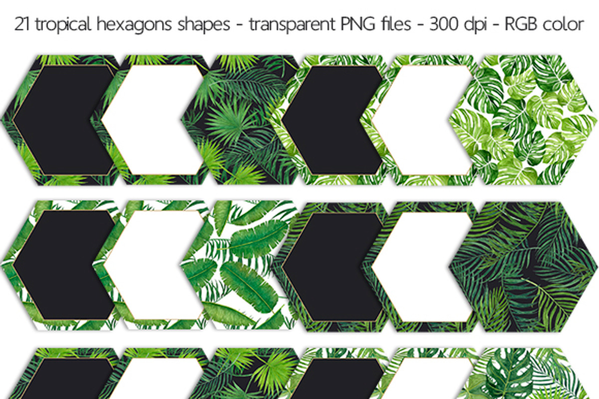 Tropical Leaves, a Texture Illustration by Elly Studio (Photo 6 of 7)