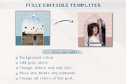 Instagram Post Templates Boho Canva, a Social Media Template by Boltik Studio (Thumbnail 2 of 10)