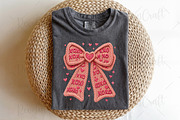Crochet Xoxo Valentine Coquette Bow, an Illustration by OK Design (Thumbnail 2 of 4)