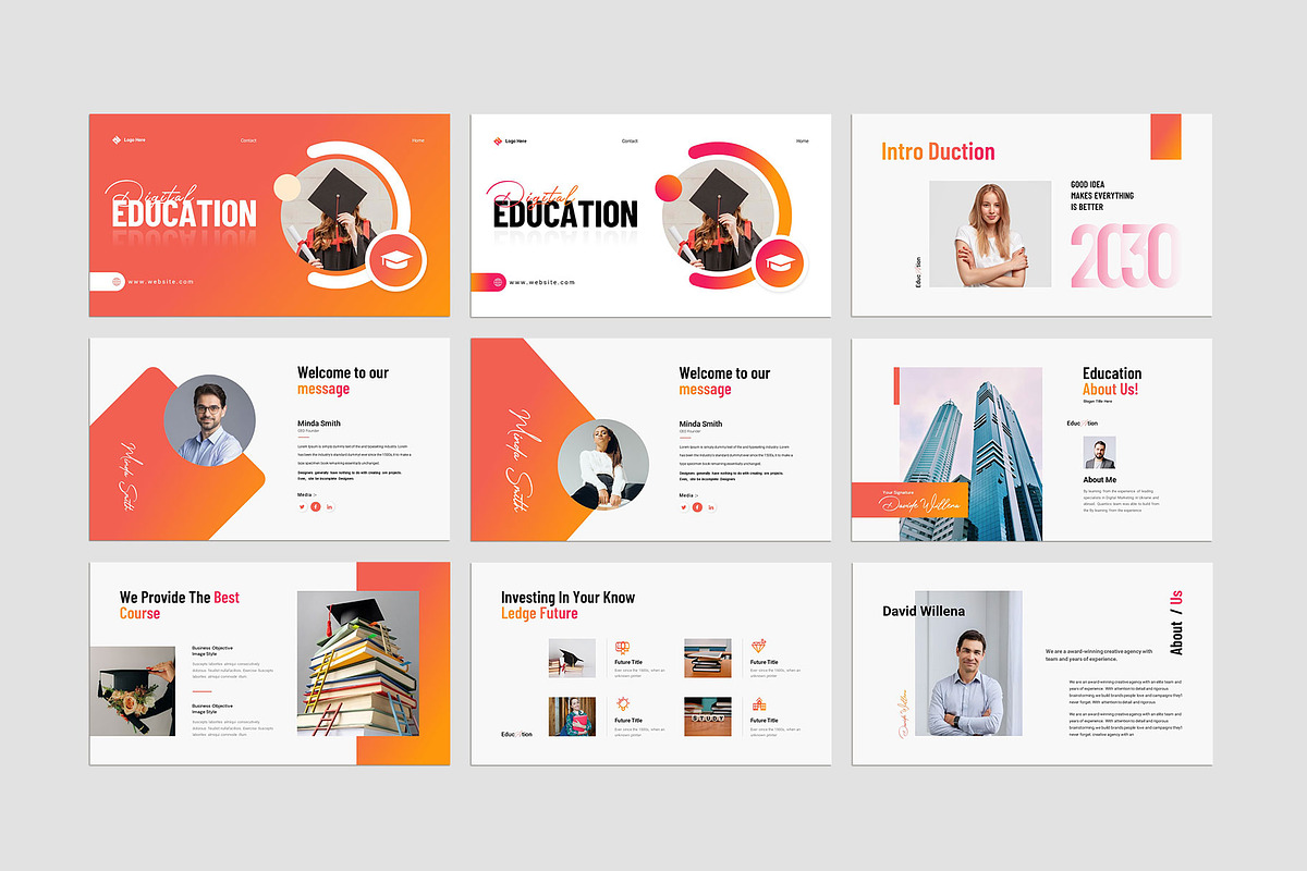 Digital Education Presentation, a Presentation Template by KreateTribe (Photo 3 of 6)