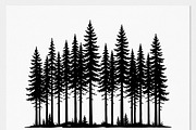 Majestic Pine Trees SVG, a Finance Illustration by Amazin_art (Thumbnail 9 of 41)
