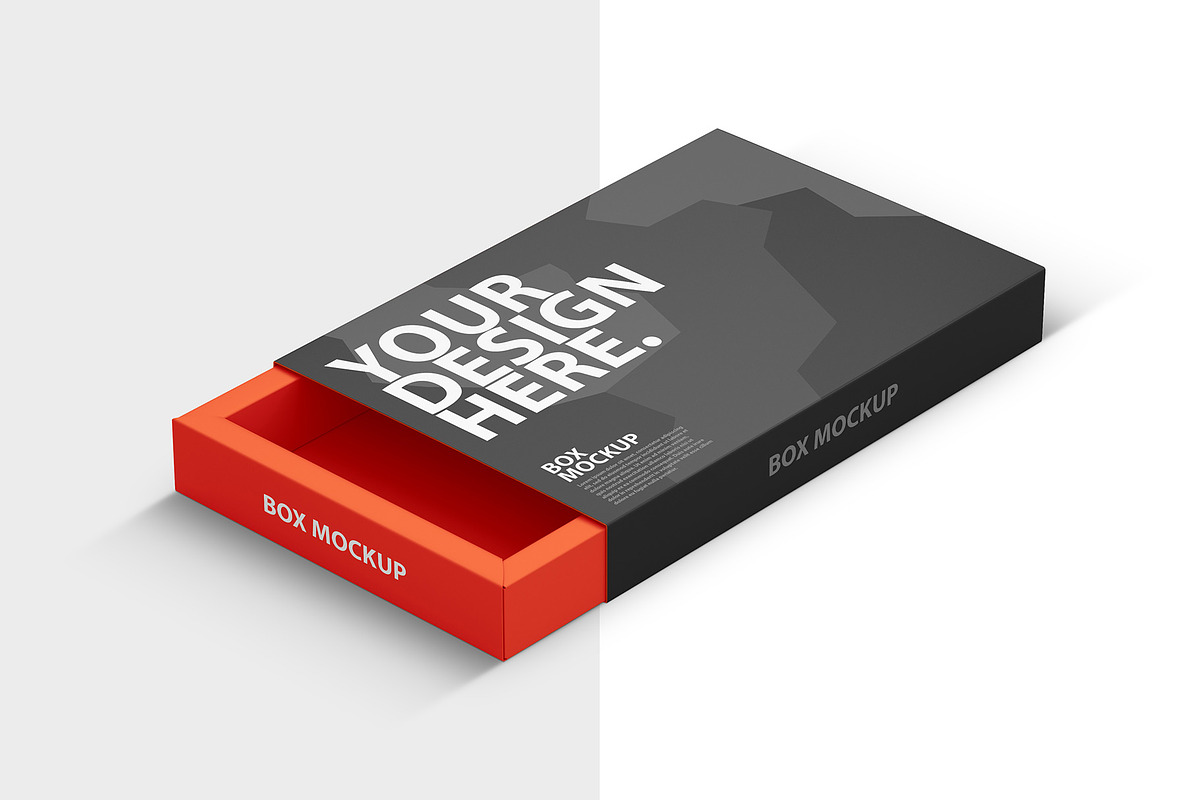 Sliding Box Mockup, a Packaging Mockup by GreatFruit (Photo 3 of 5)