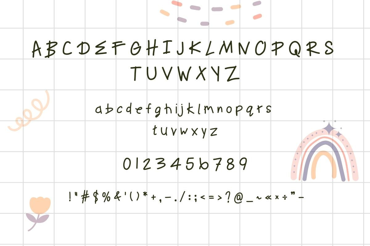 Playroom | A Handwritten Font, a Handwritten Font by ChiraaDesign (Photo 7 of 7)