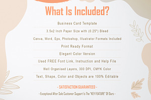 Business Card Template Canva