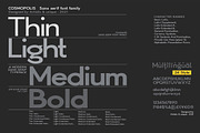 Cosmopolis - Sans serif font family, a Sans Serif Font by Artistic & Unique (Thumbnail 3 of 15)
