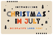 Christmas In July, a Sans Serif Font by caocastudio (Thumbnail 1 of 3)