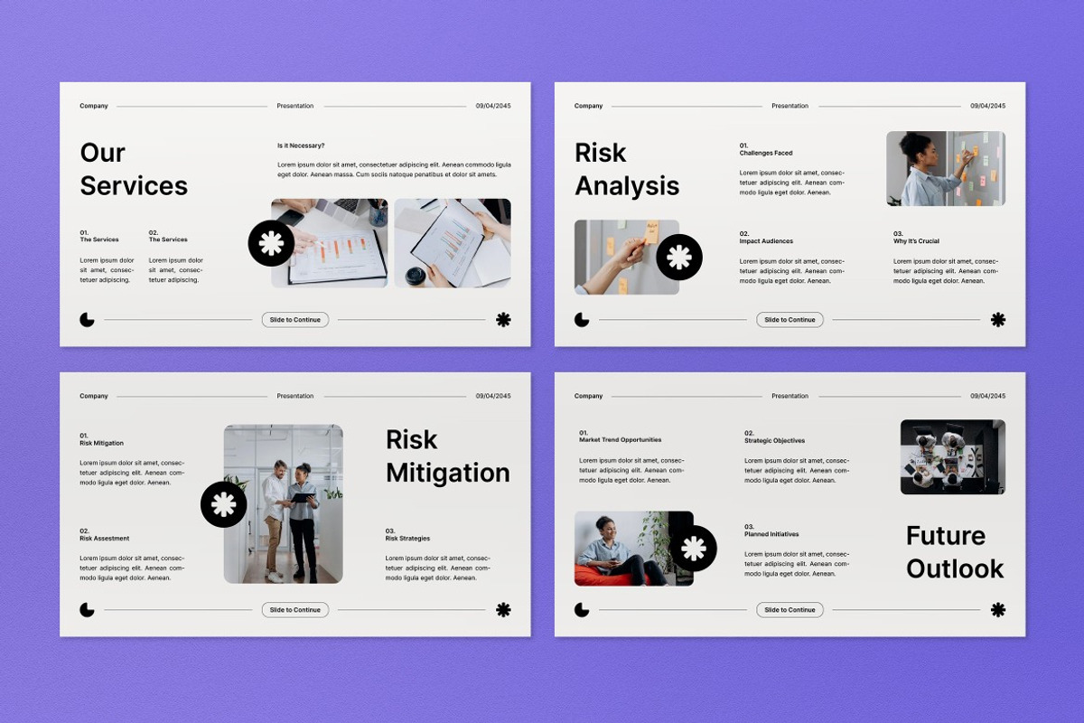 White Blue Pitch Deck Google Slide, a Presentation Template by graphicook (Photo 4 of 5)
