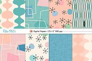 Retro 1950's Digital Papers, a Pattern Graphic by Studio Kitsch (Thumbnail 2 of 4)