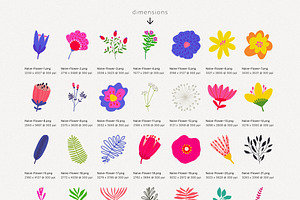 Naive Abstract Flowers And Shapes