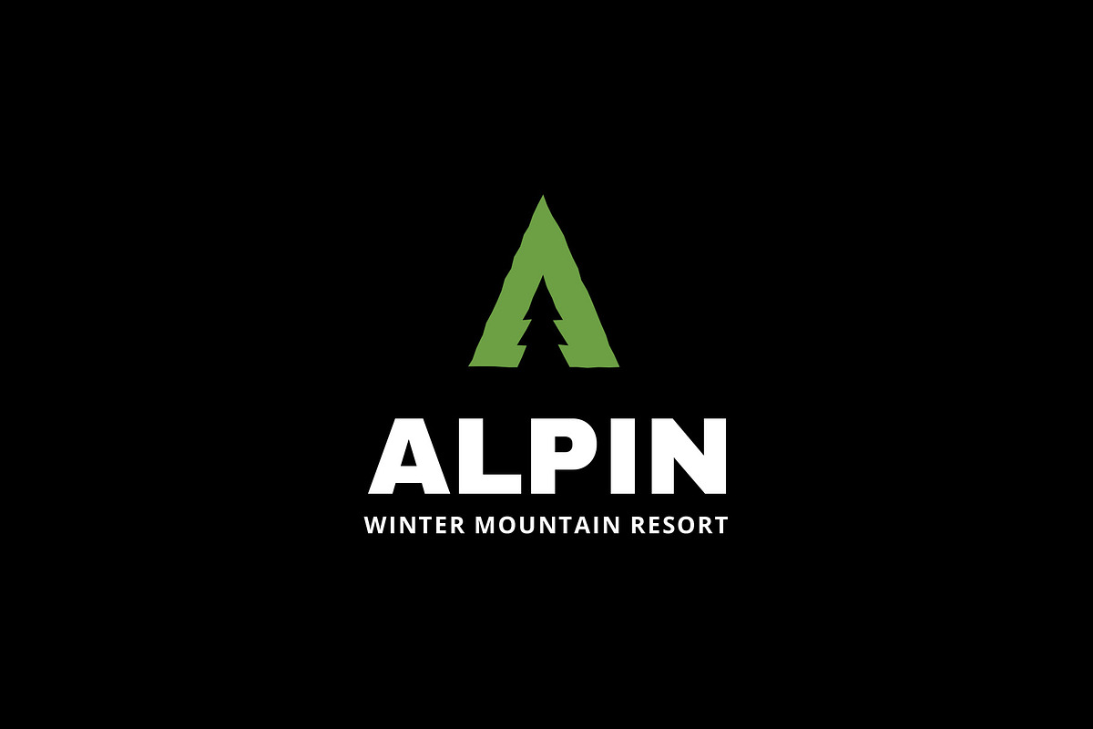 Alpin Letter A Fir Tree Logo, a Branding & Logo Template by Tovarkovdesign (Photo 5 of 6)
