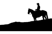 Cowboy Horse Rider SVG Bundle, a Graphic by Creativeshirt (Thumbnail 5 of 13)
