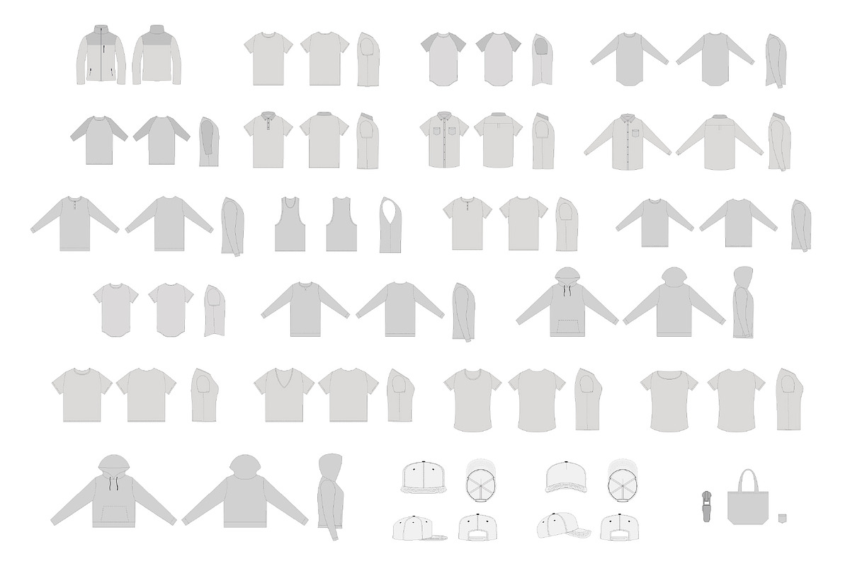 Tech Pack Builder Apparel Templates, a Shirt Mockup by Swatch Supply (Photo 4 of 10)