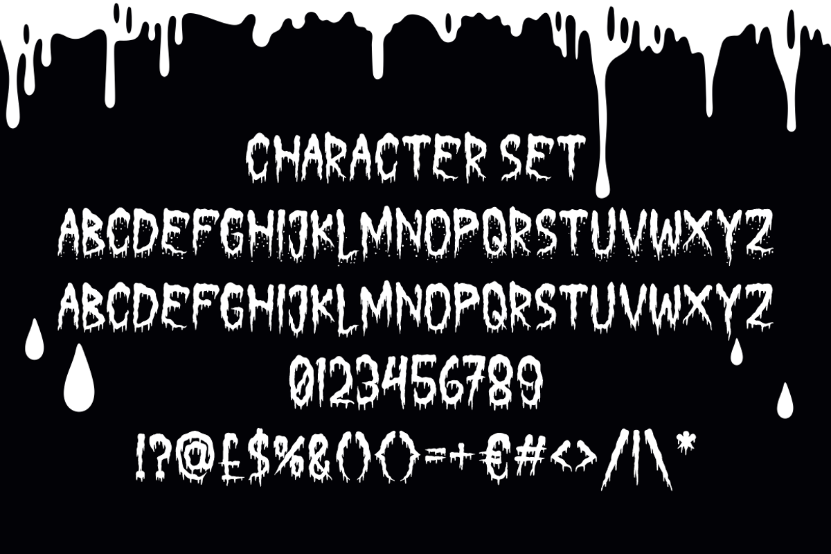 Creepy Melter Horror Font, a Font by PutraCetol Studio (Photo 5 of 5)