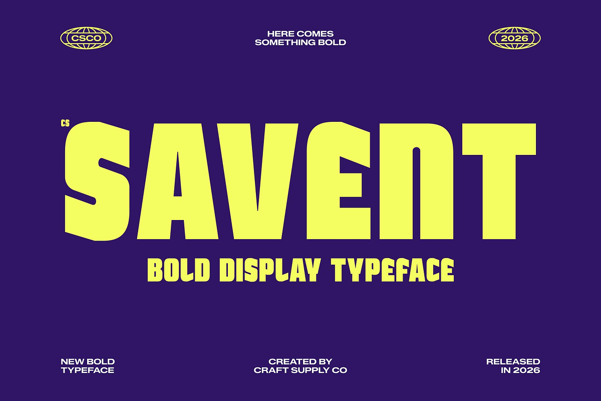 CS Savent – Bold Sans Serif, a Sans Serif Font by Craft Supply Co. (Photo 1 of 8)